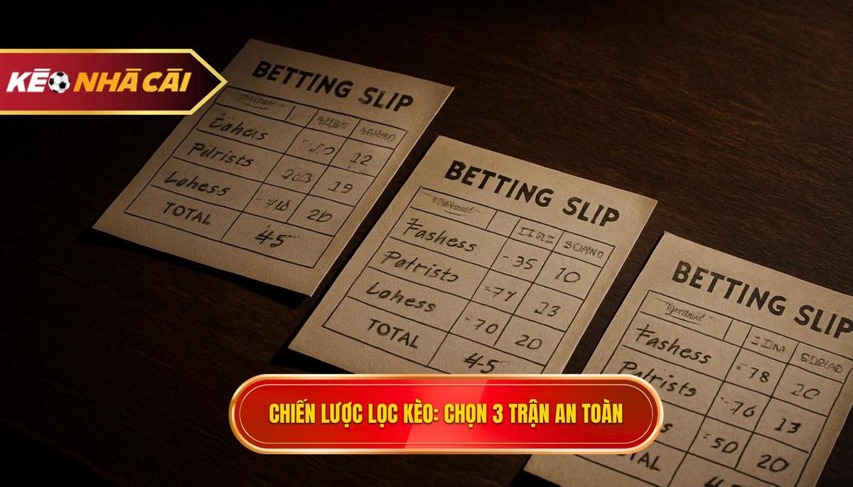 Chiến Lược Lọc Kèo_ Quy Trình Chọn Ra 3 Trận _Chắc Ăn_