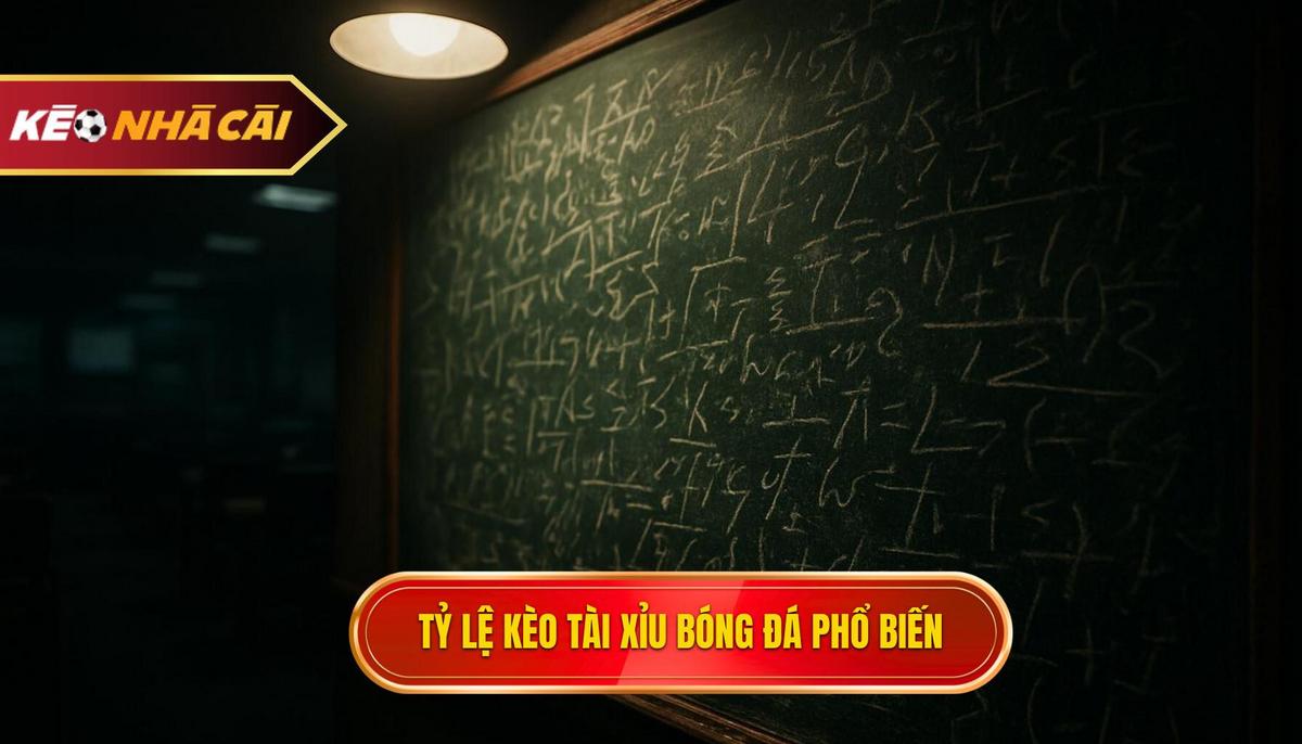 Các loại tỷ lệ kèo tài xỉu bóng đá phổ biến nhất hiện nay