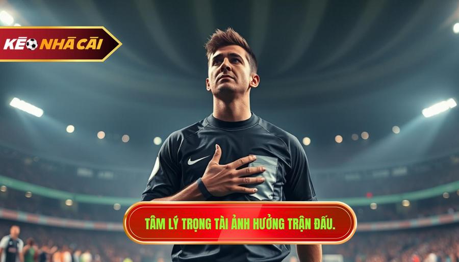 Tâm lý trọng tài ảnh hưởng trận đấu.